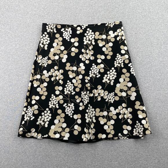 Y2K VTG Mossimo Skirt Womens 8 Dark Floral 100% Silk Whimsigoth Cottagecore Boho - Picture 1 of 12